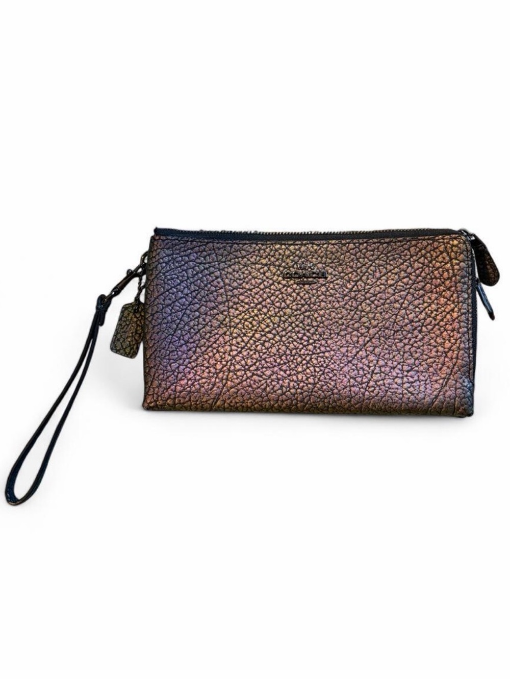 COACH Iridescent Wristlet Clutch - Women's Evening Bag